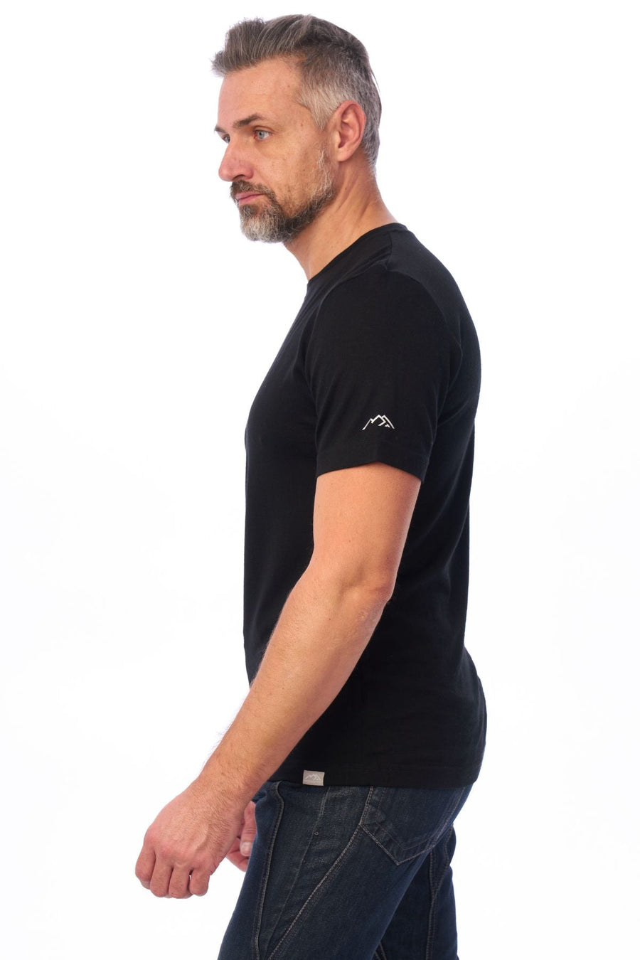 Men's Merino T-shirt Grey Black