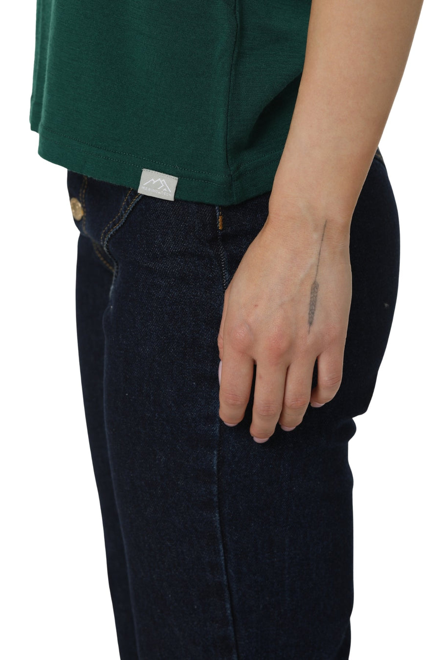 Women's Merino T-shirt 180 Forest Green | Crewneck (+socks)
