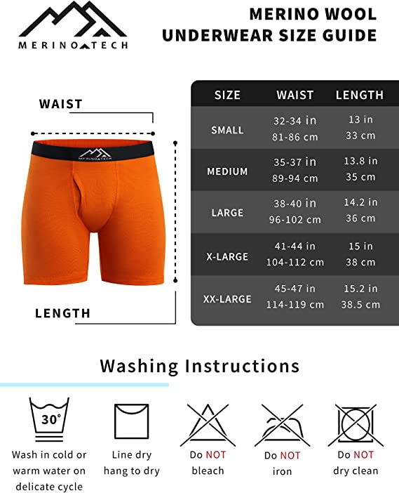 Men's Merino Boxers 190 Brief Forest Green (1 Pack)