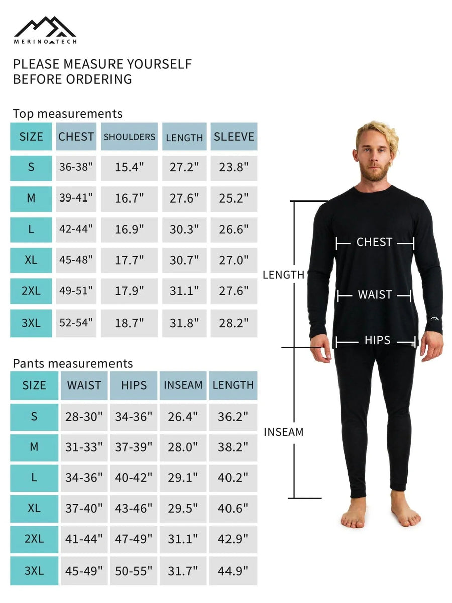 Men's Merino Thermal Set 320 Navy