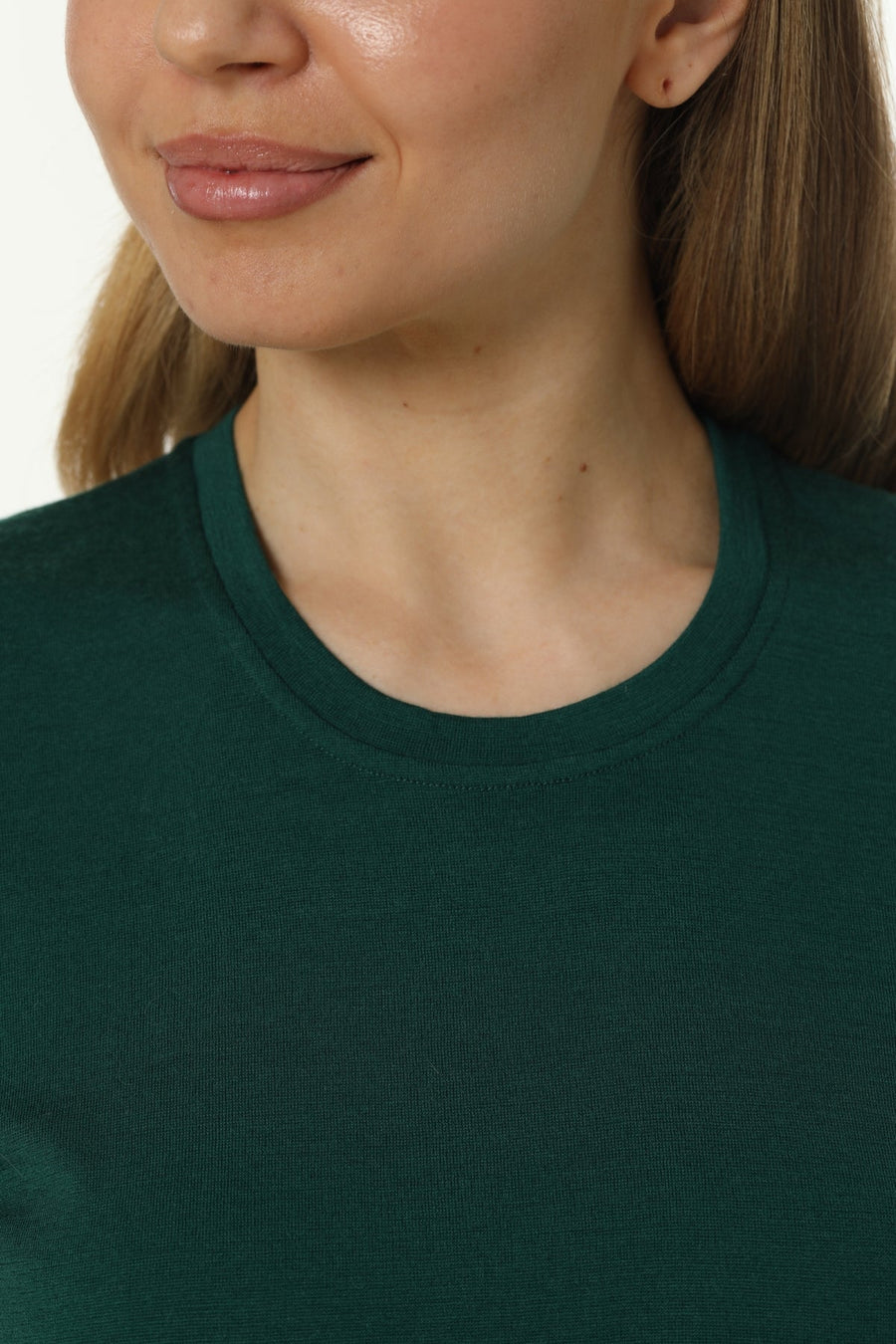 Women's Merino T-shirt 180 Forest Green | Crewneck (+socks)
