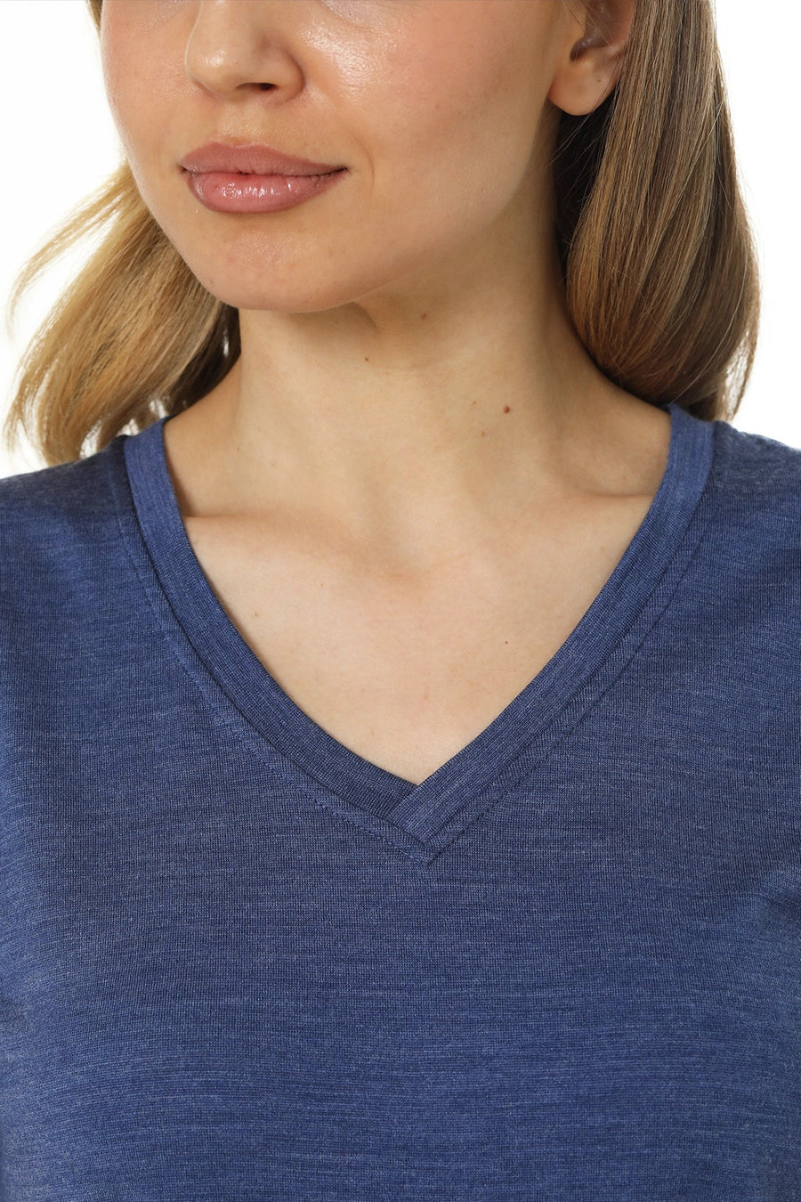 Women's Merino T-shirt 180 Windsor Blue | V-Neck (+socks)