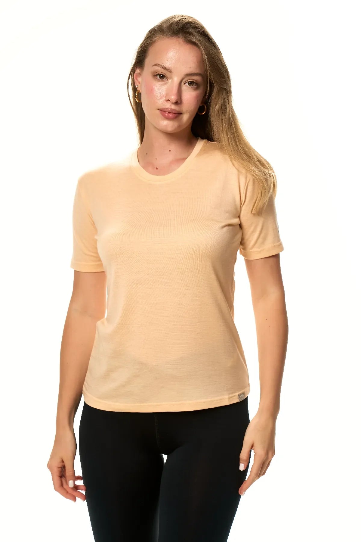 Women's Merino T-shirt 180 Peach | Crewneck