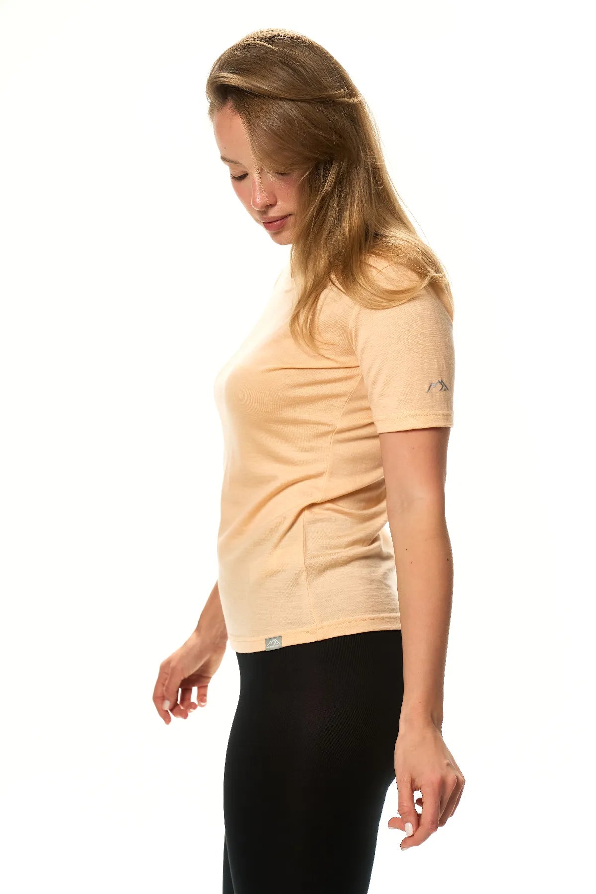 Women's Merino T-shirt 180 Peach | Crewneck