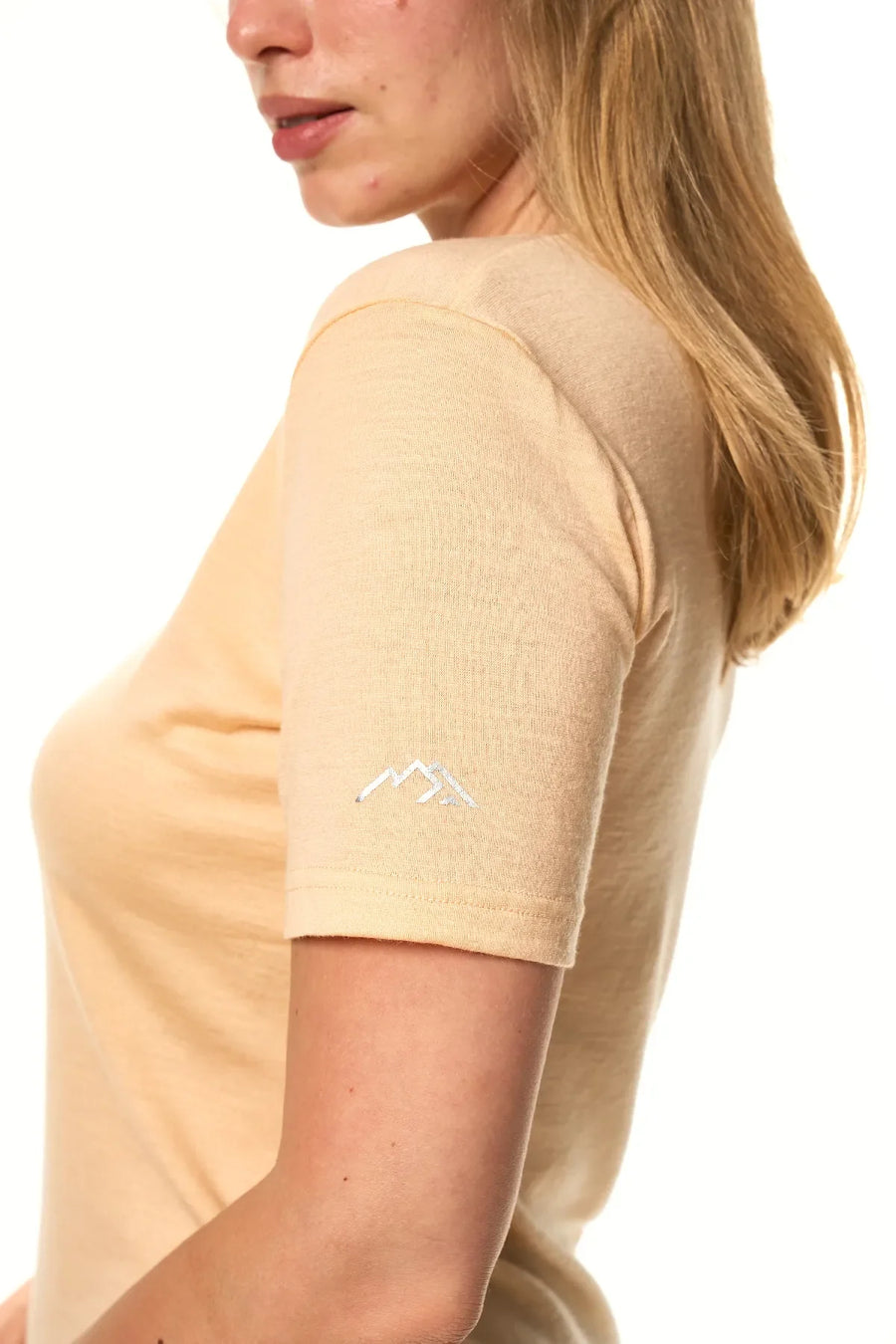 Women's Merino T-shirt 180 Peach | Crewneck