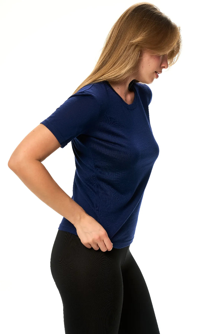 Women's Merino T-shirt 180 Deep Navy | Crewneck