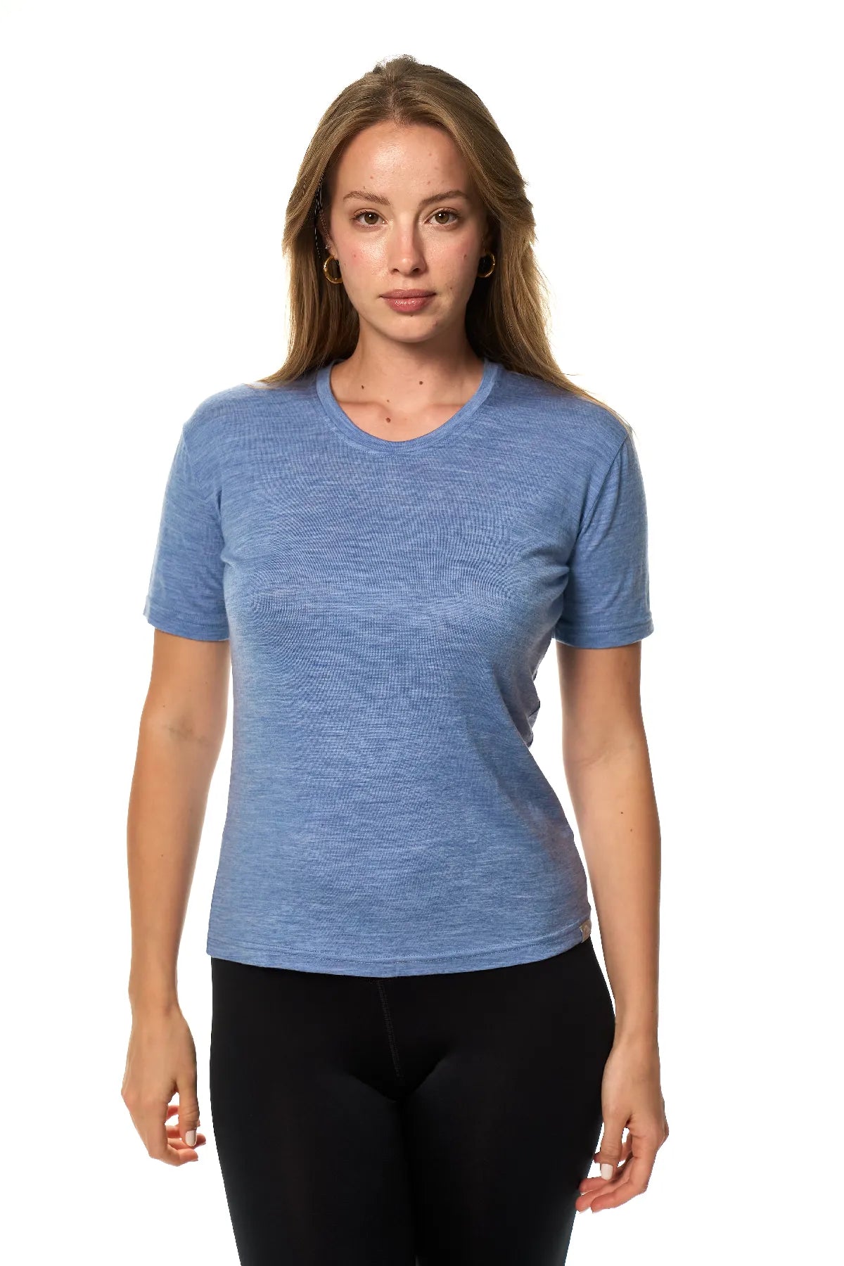 Women's Merino T-shirt 180 Dark Blue | Crewneck