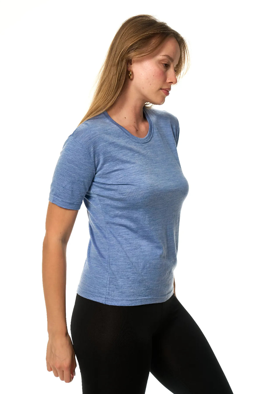 Women's Merino T-shirt 180 Dark Blue | Crewneck