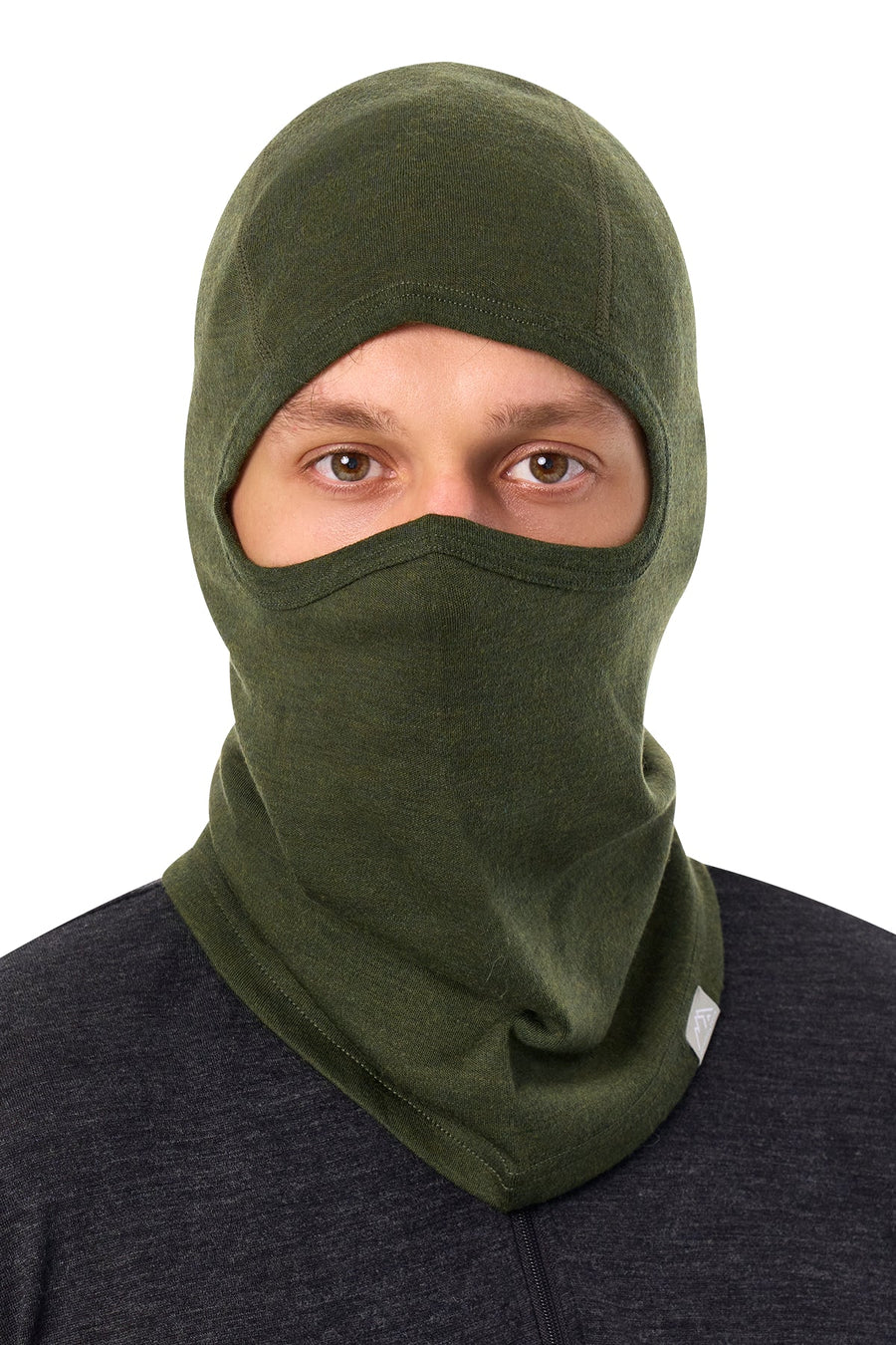 Merino Wool Balaclava Army Green