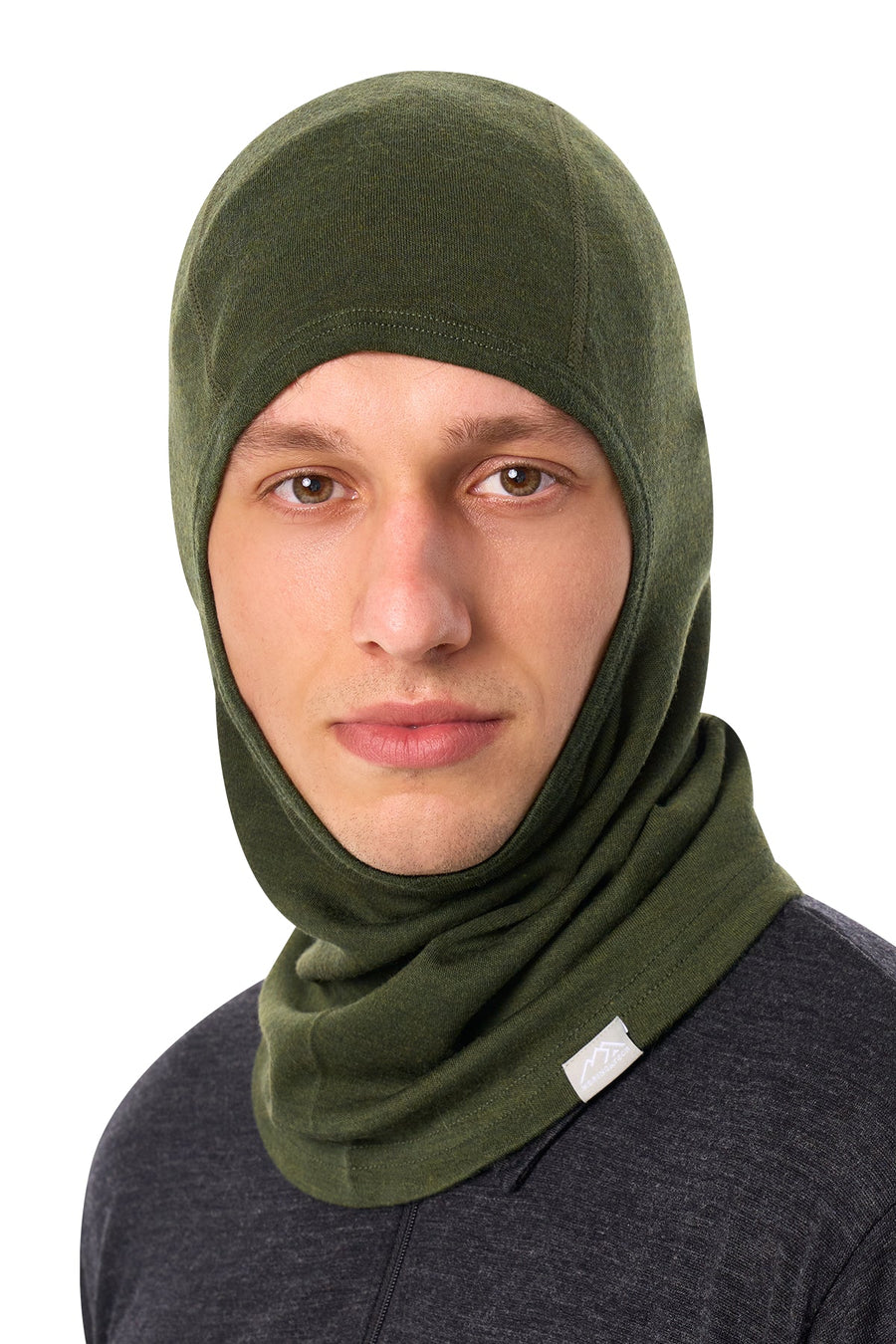 Merino Wool Balaclava Army Green
