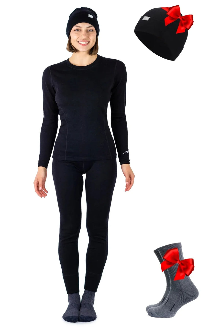 Women's Black Set + Black Beanie
