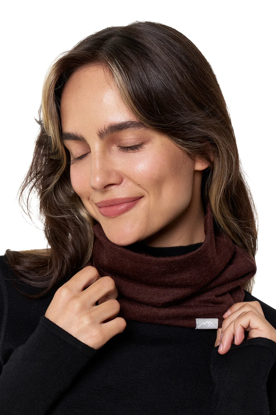 Merino Double-Layer Neck Gaiter Bordo