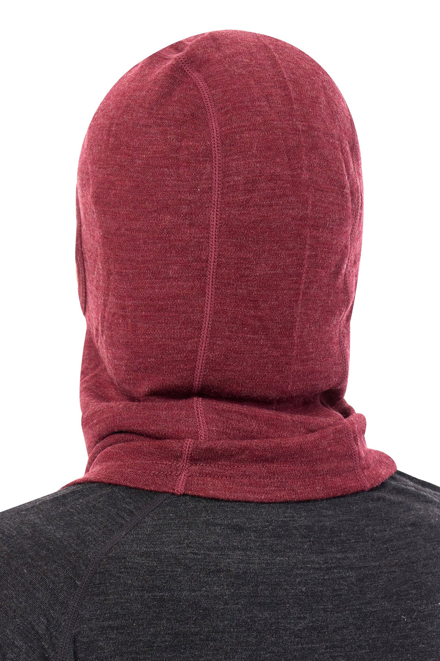 Merino Wool Balaclava Burgundy
