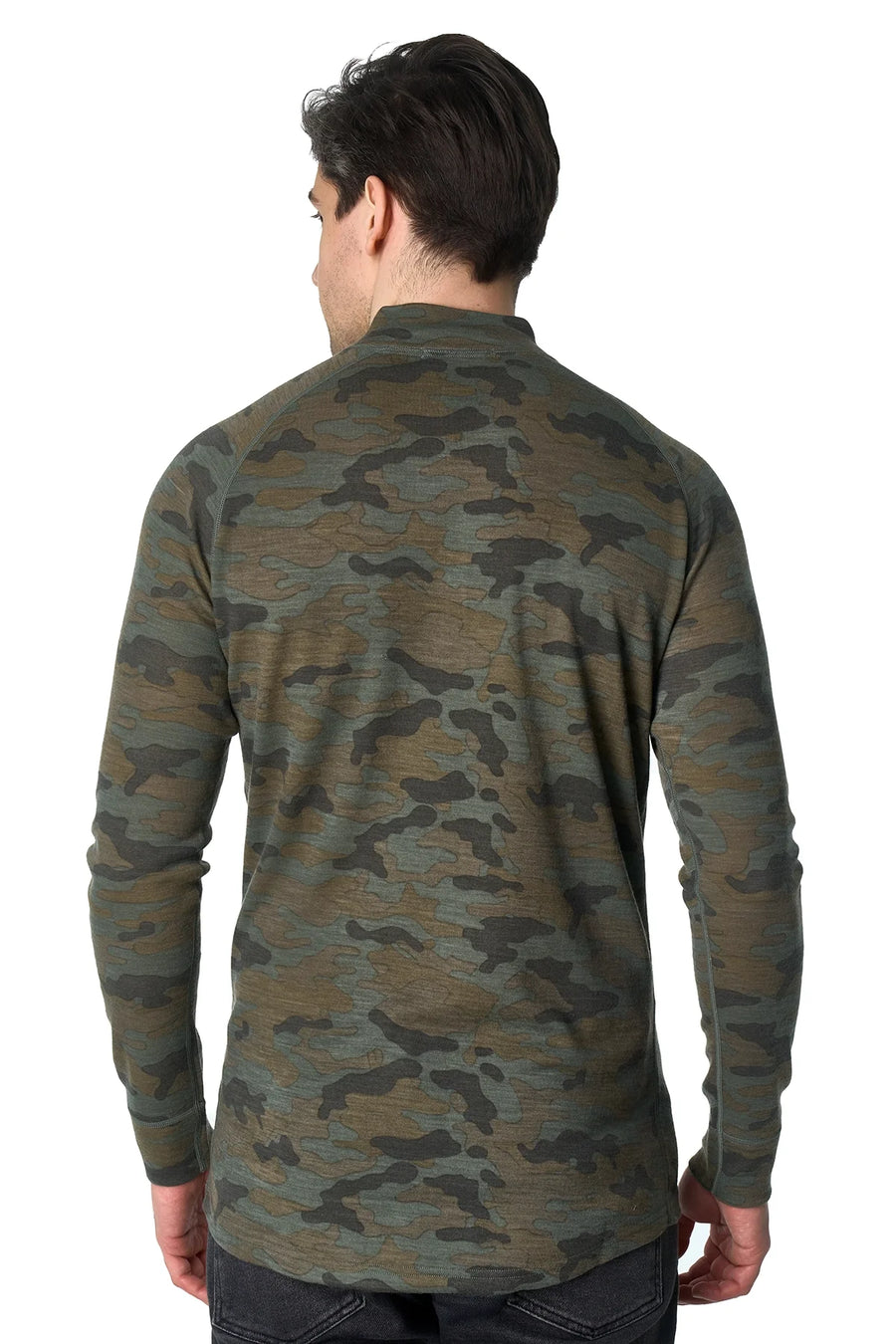 Men's Merino Half Zip Long Sleeve 250 Camo