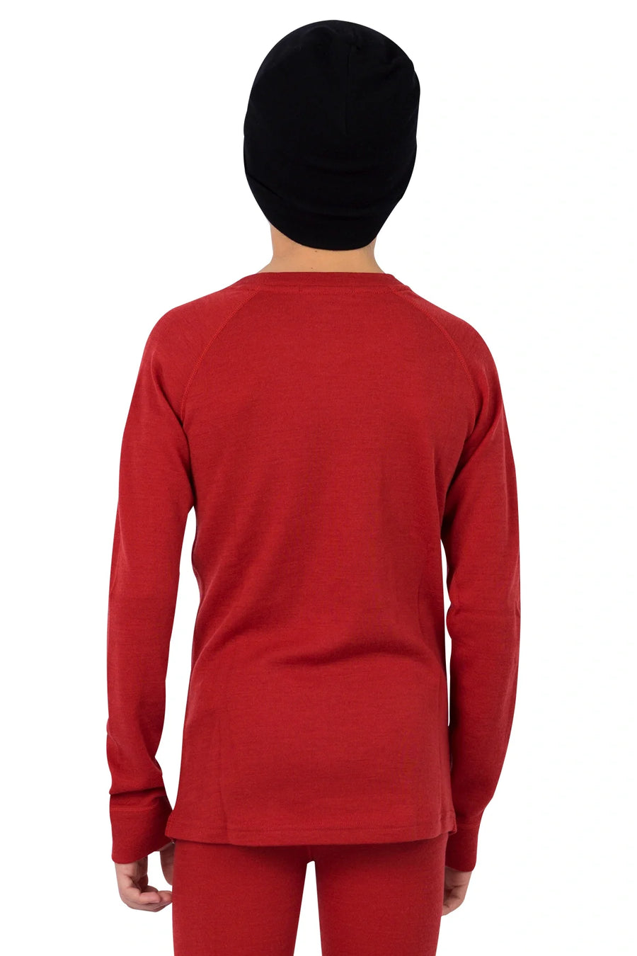 Kids' Merino Wool Long Sleeve 250 Cherry Red