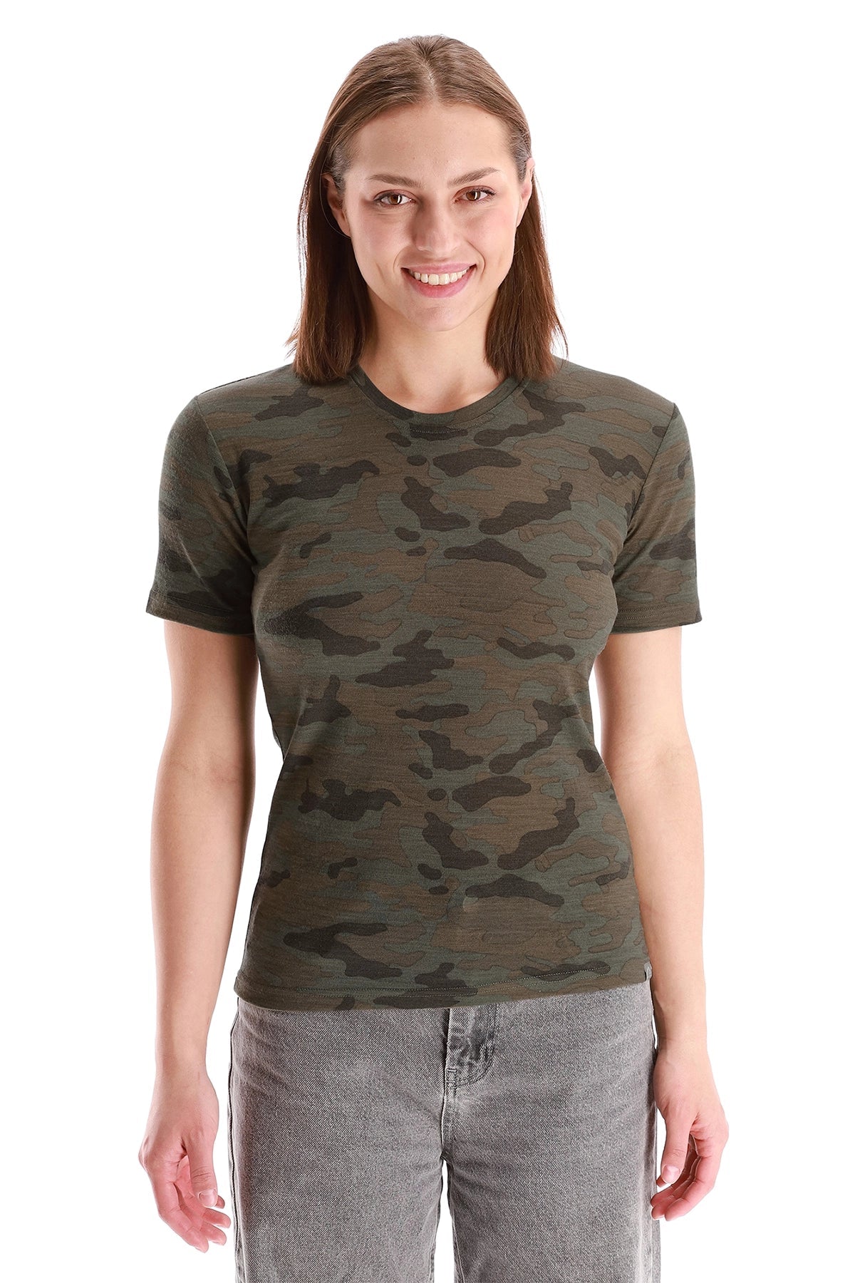 Women's Merino T-shirt 180 Camo | Crewneck (+socks)