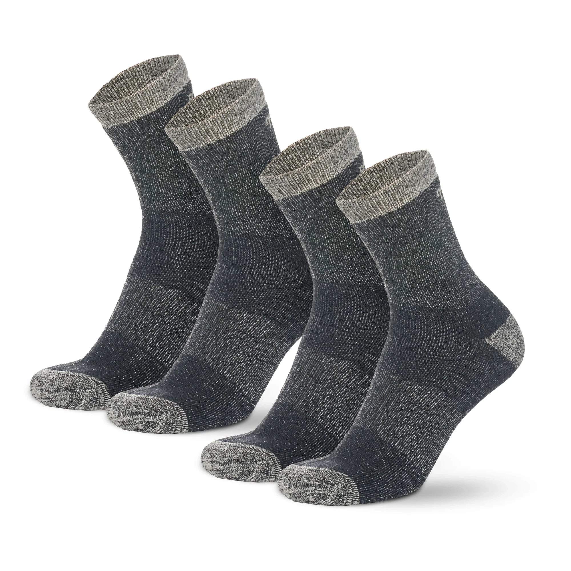 Merino Wool Running Socks - (Pack of 2) Heather Navy Blue