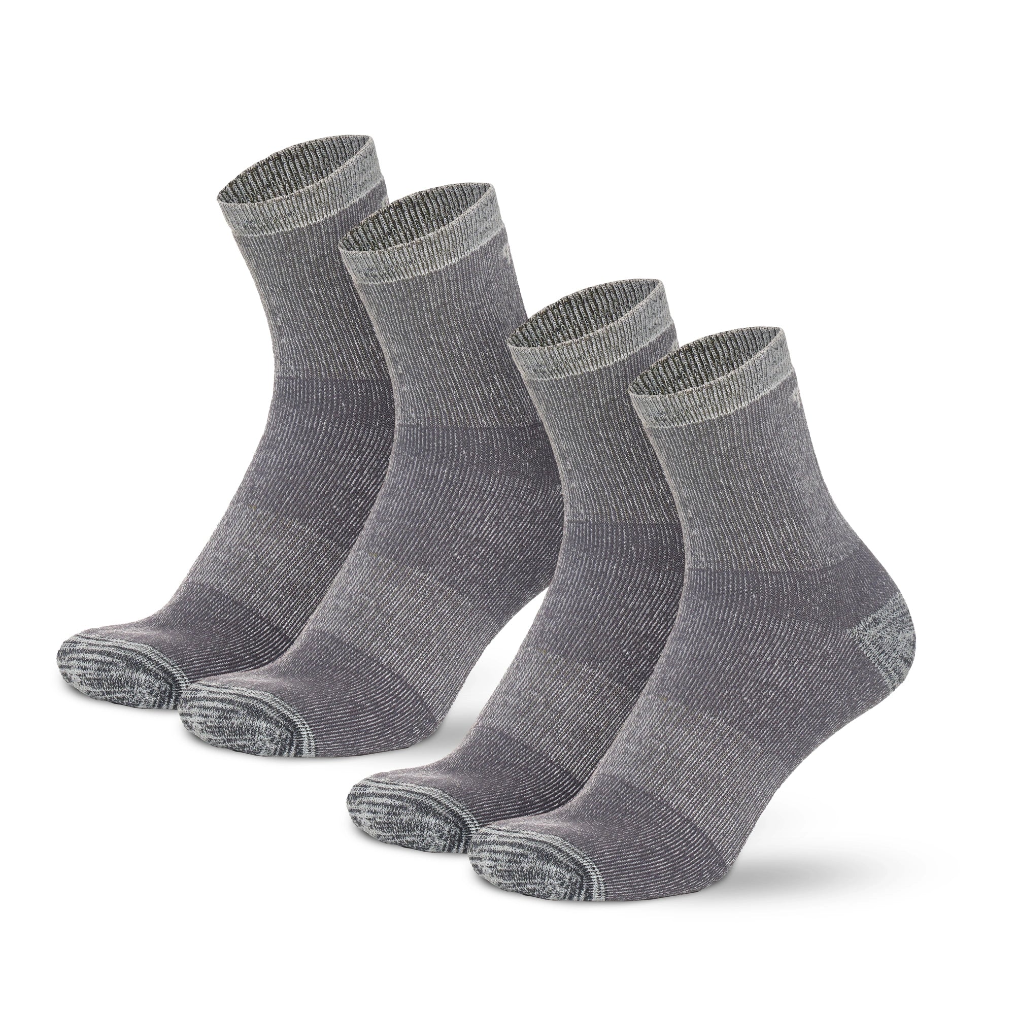 Merino Wool Running Socks - (Pack of 2) Light Grey Blue