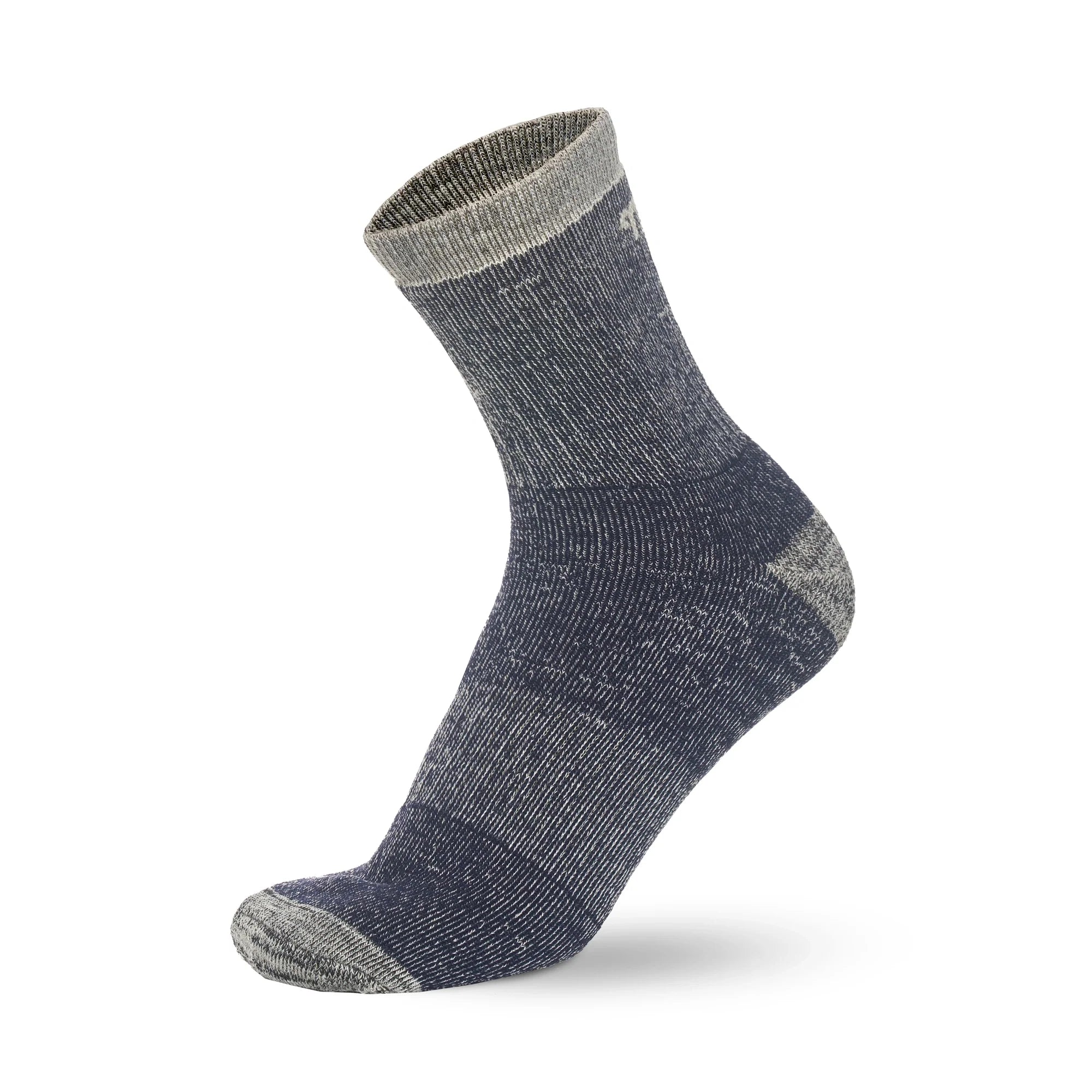 Merino Wool Running Socks - (Pack of 2) Navy Light Grey