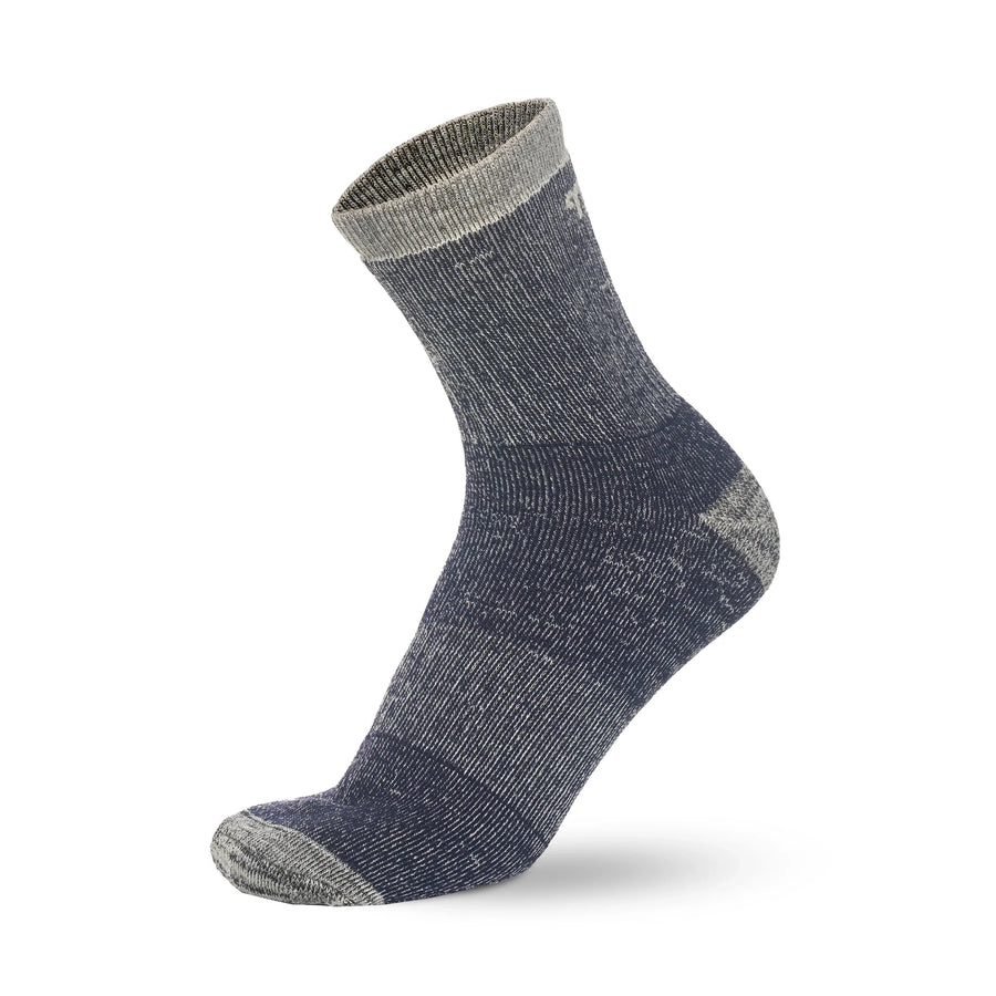 Merino Wool Running Socks - (Pack of 2) Navy Light Grey