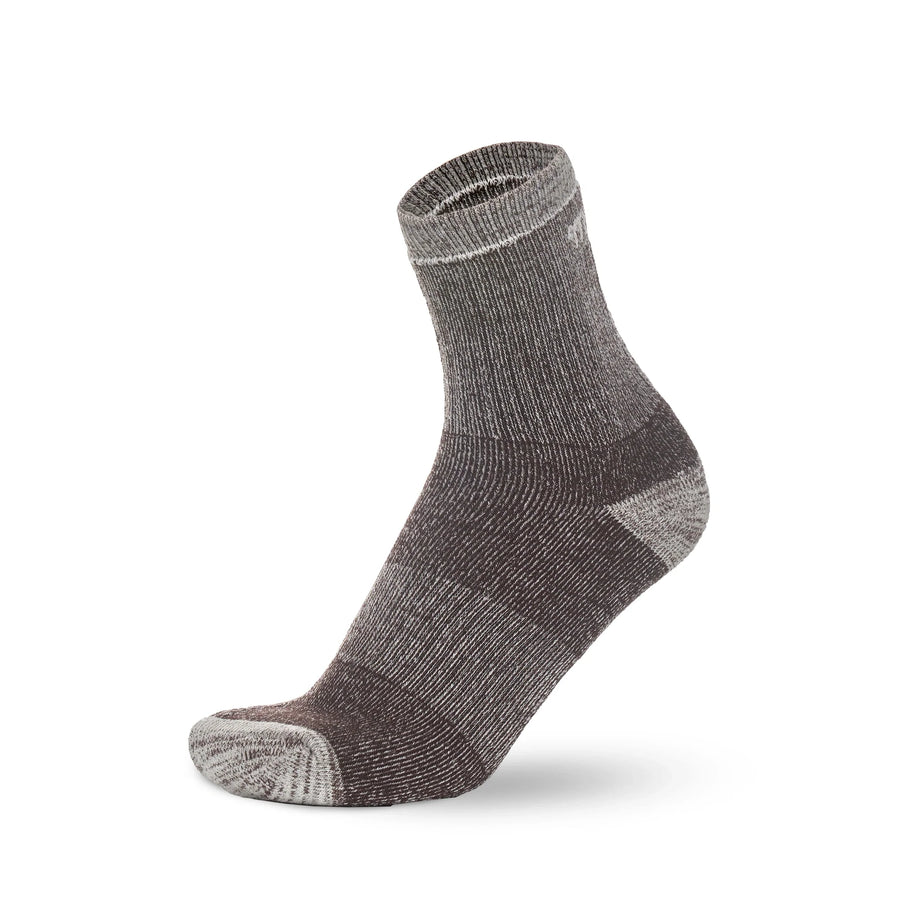 Merino Wool Running Socks - (Pack of 2) Brown Grey