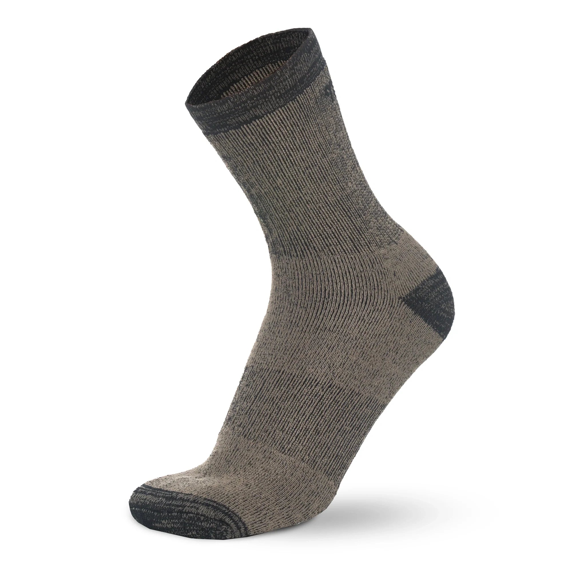 Merino Wool Running Socks - (Pack of 2) Light Grey Black