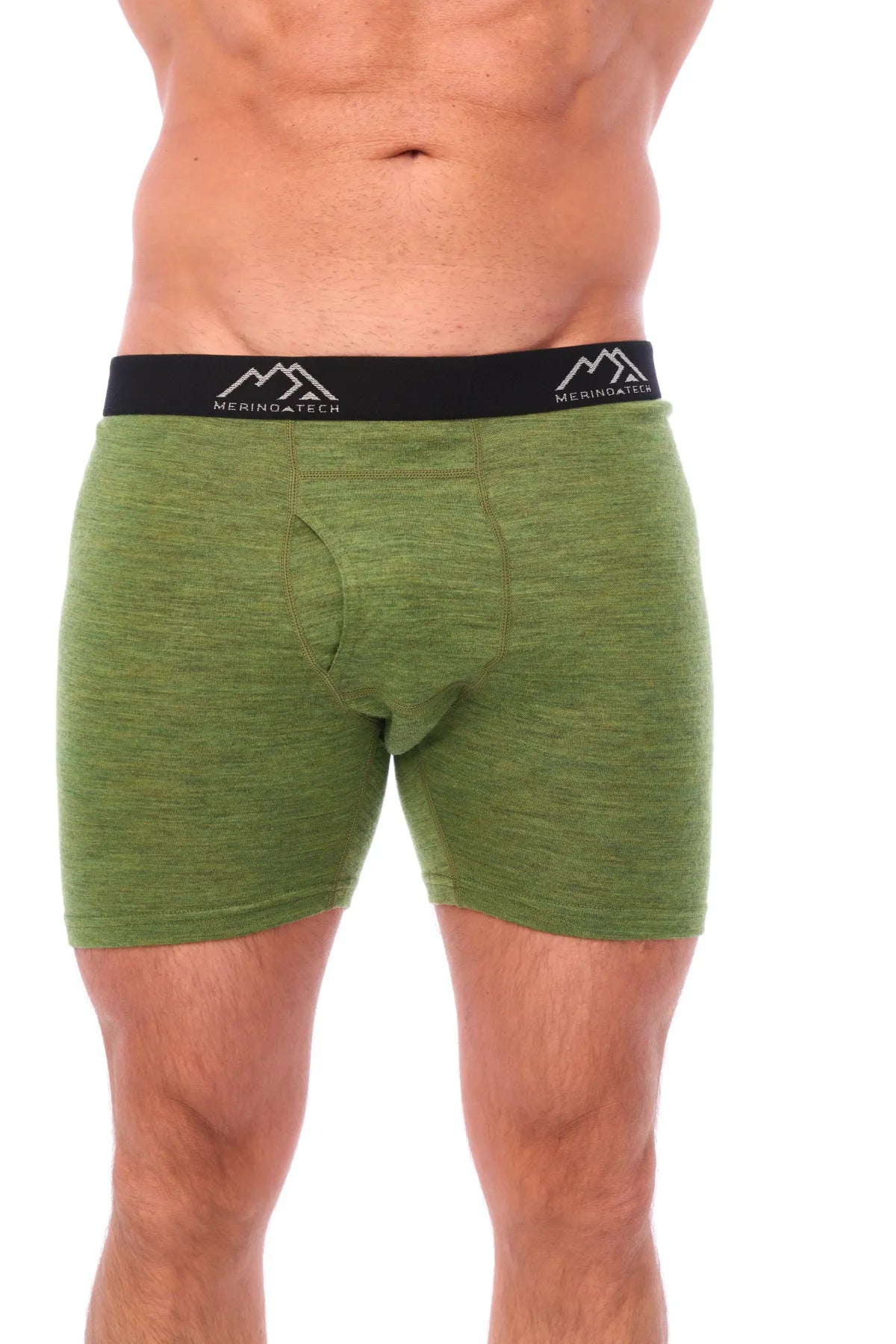 Men's Merino Boxers 190 Olive Green (1 Pack)