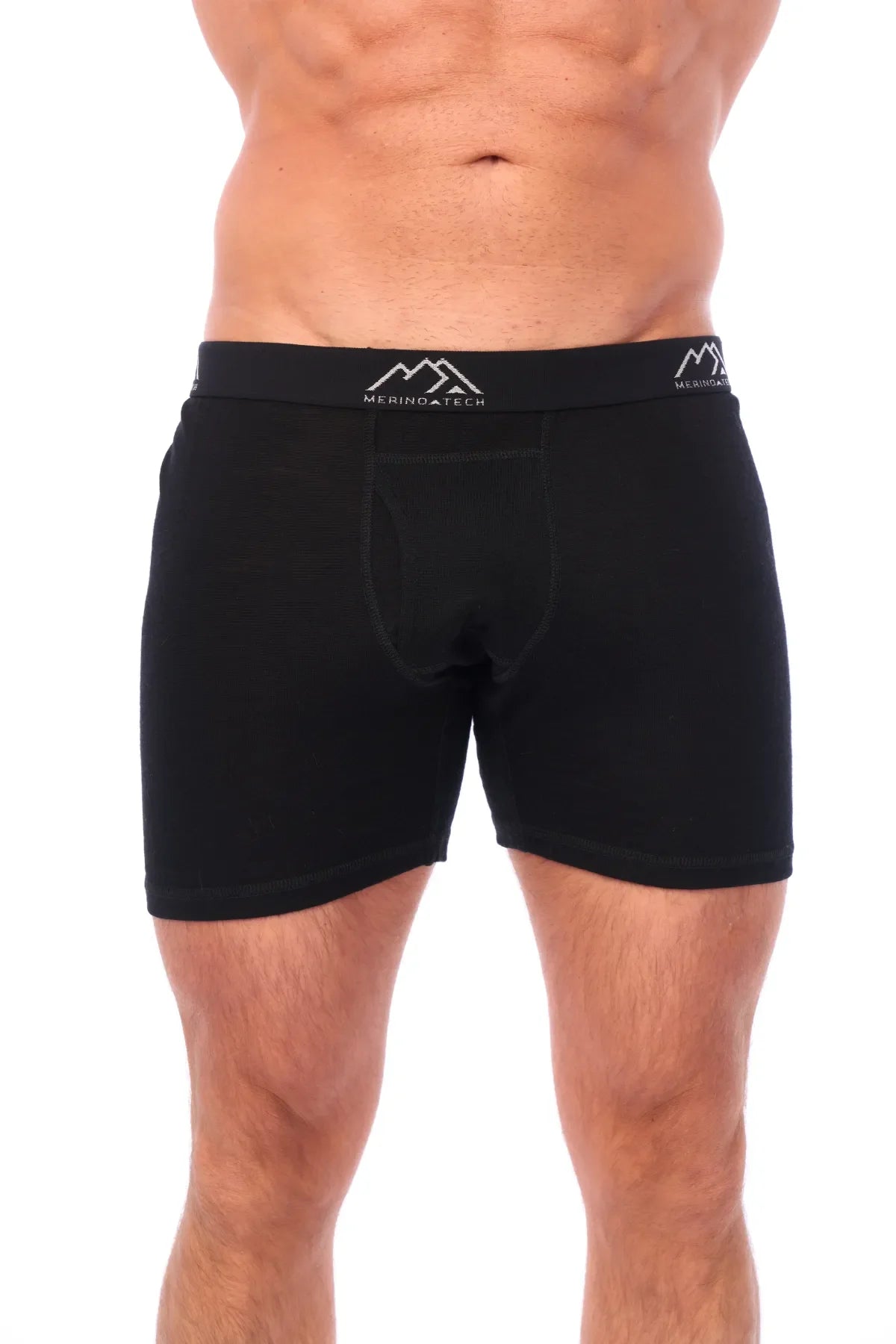 Men's Merino Boxers 190 Black (2 Pack)