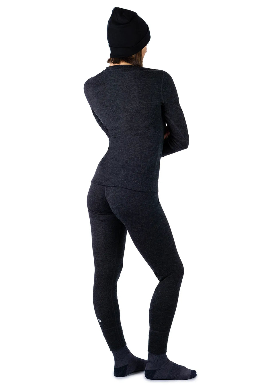 Women's Charcoal Grey Set + Black Beanie
