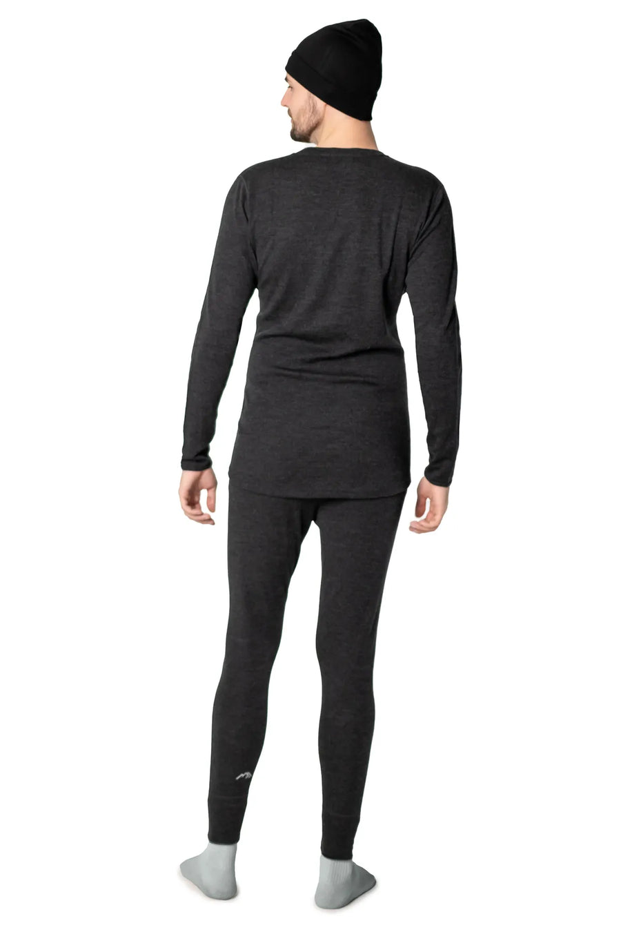 Men's Charcoal Grey Set + Black Beanie