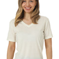 Women's Merino T-shirt 180 Creamy White | V-Neck (+socks)