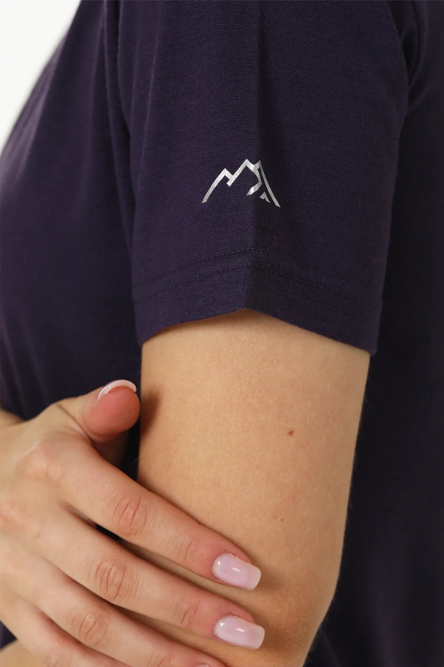 Women's Merino T-shirt 180 Dark Purple | Crewneck (+socks)
