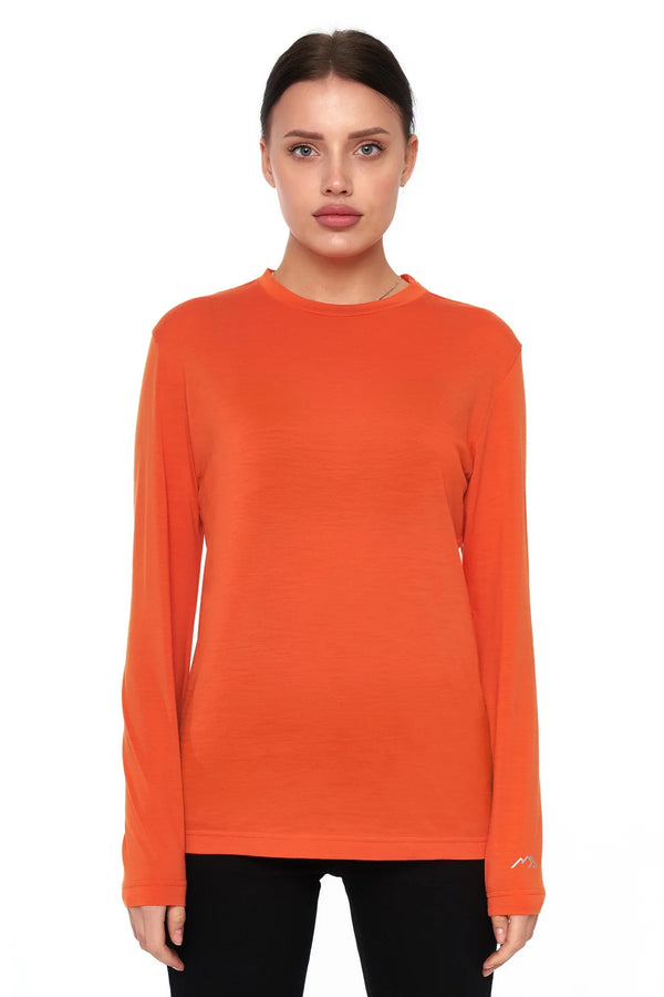 Women's Merino Long Sleeve 170 Orange