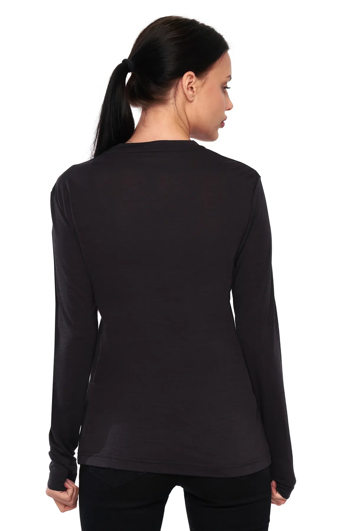 Women's Merino Long Sleeve 170 Charcoal