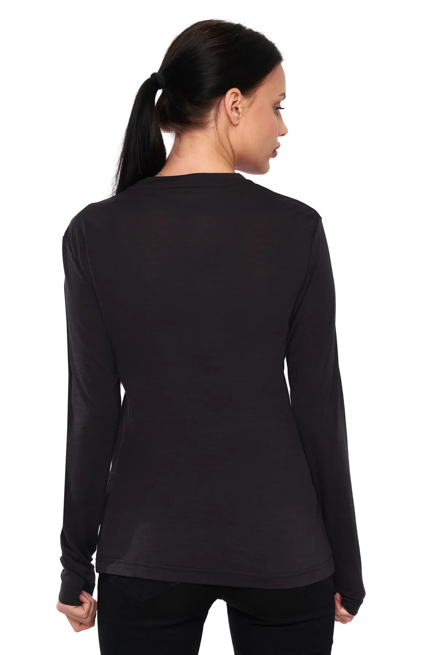 Women's Merino Long Sleeve 170 Charcoal