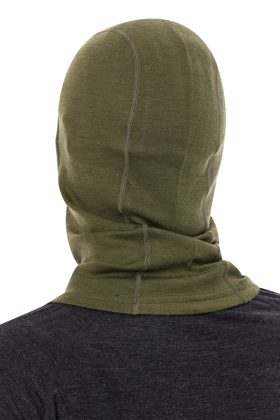 Merino Wool Balaclava Dark Olive