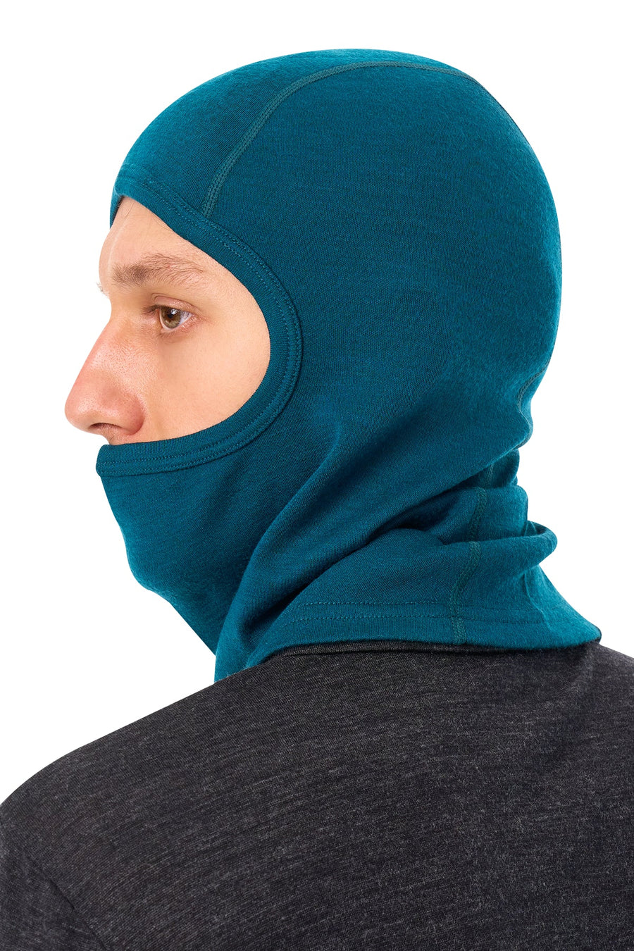 Merino Wool Balaclava Deep Teal