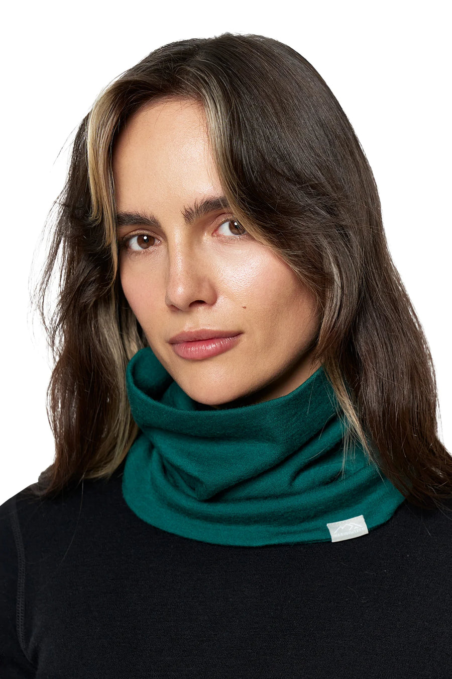 Merino Double-Layer Neck Gaiter Forest Green