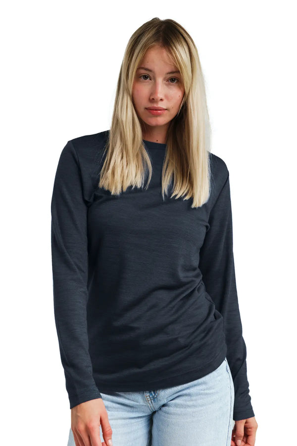 Women's Merino Long Sleeve 165 Dark Grey