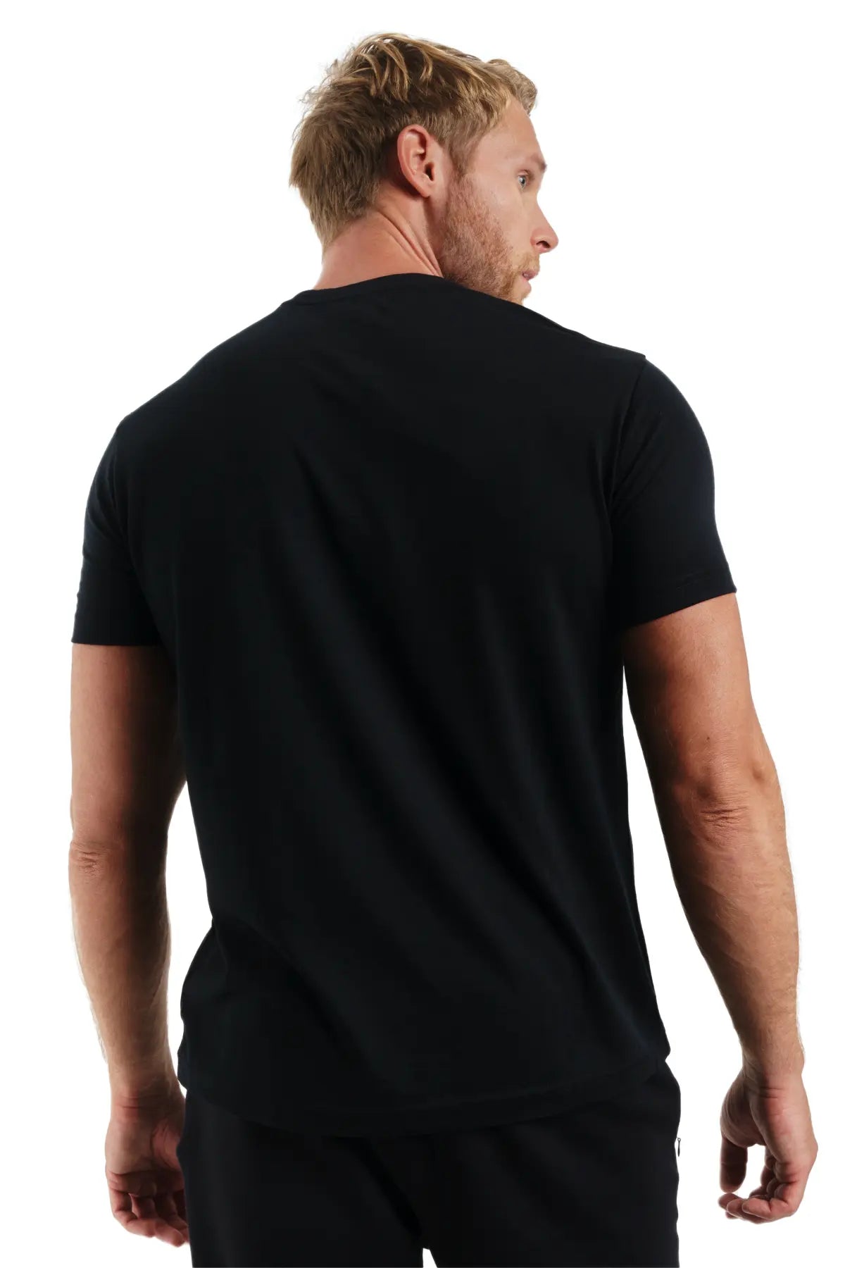 Men's Merino T-shirt 180 Melange Black (+socks)