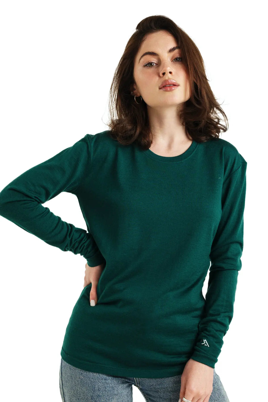 Women's Merino Long Sleeve 165 Forest Green