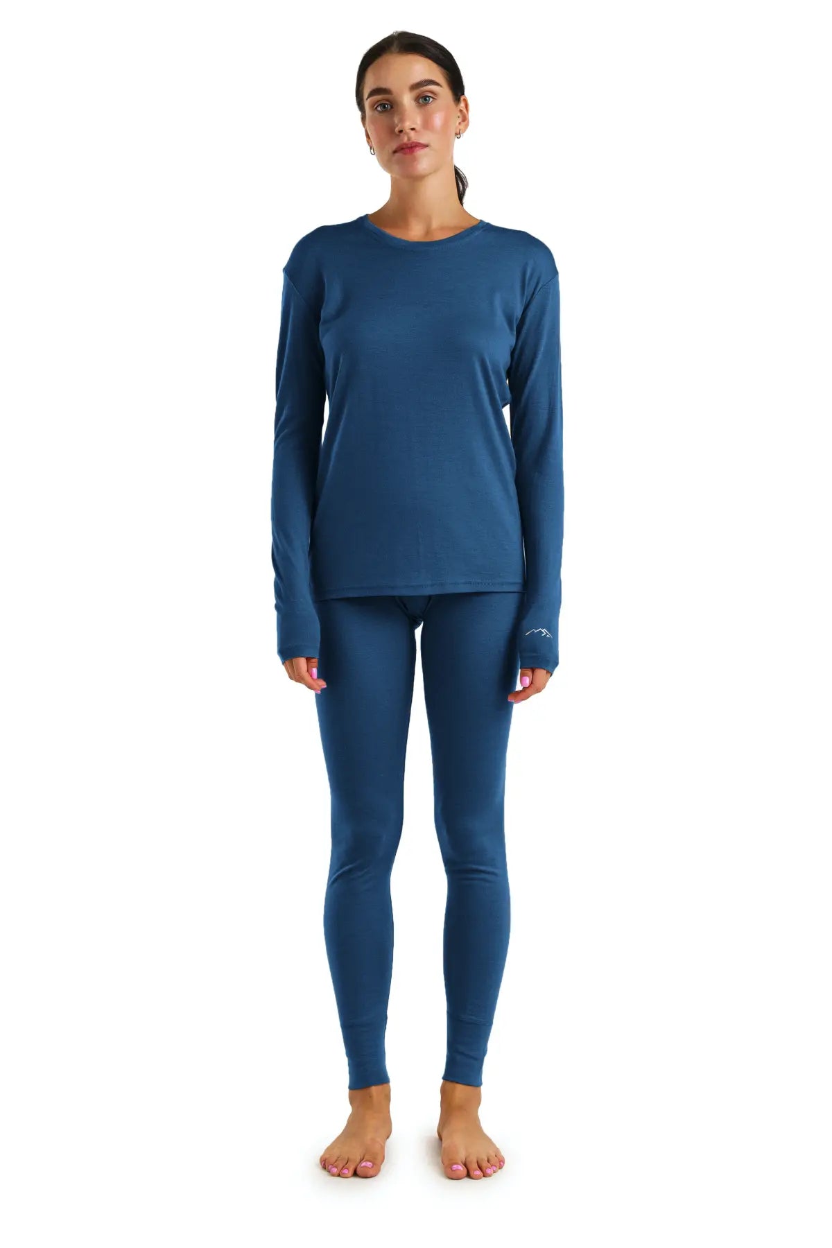 Women's Merino Thermal Set 165 Denim Blue
