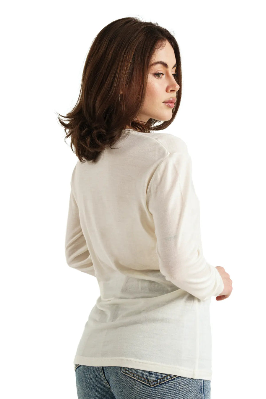 Women's Merino Long Sleeve 165 Snow White