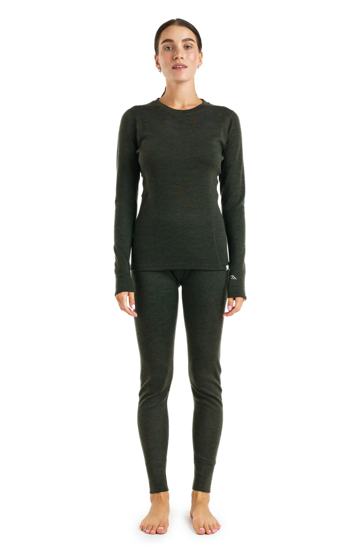 Women's Merino Thermal Set 320 Army Green