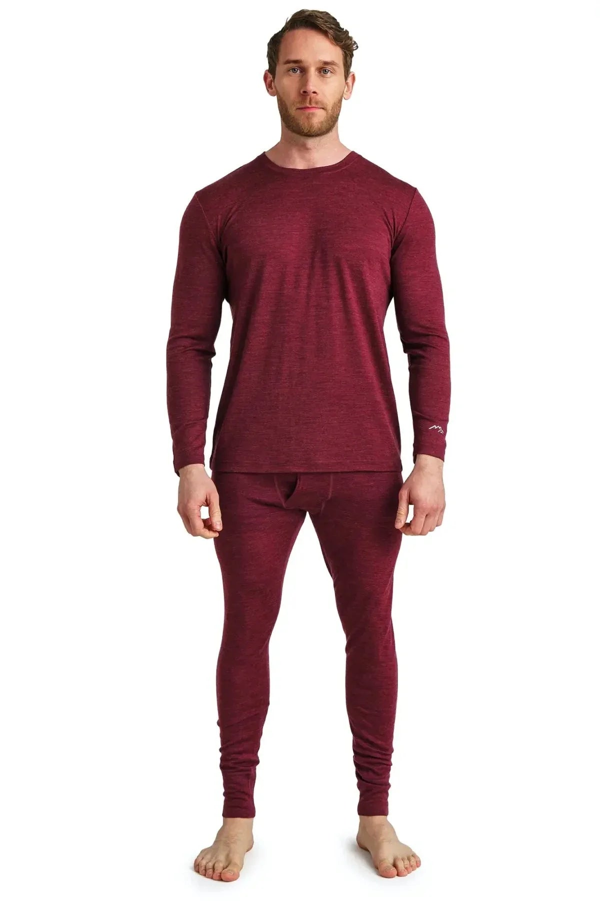 Men's Merino Thermal Set 165 Burgundy