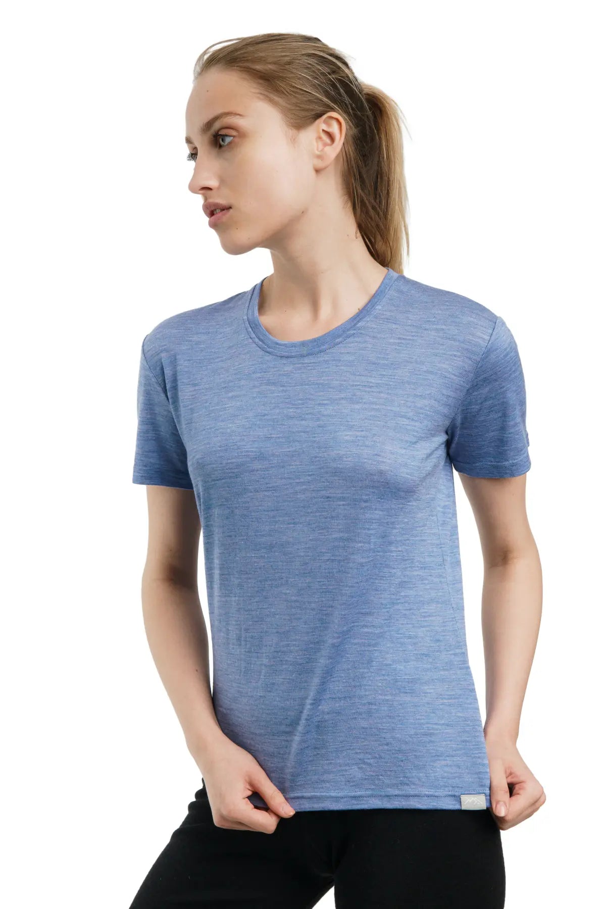 Women's Merino T-shirt 180 Dark Blue | Crewneck