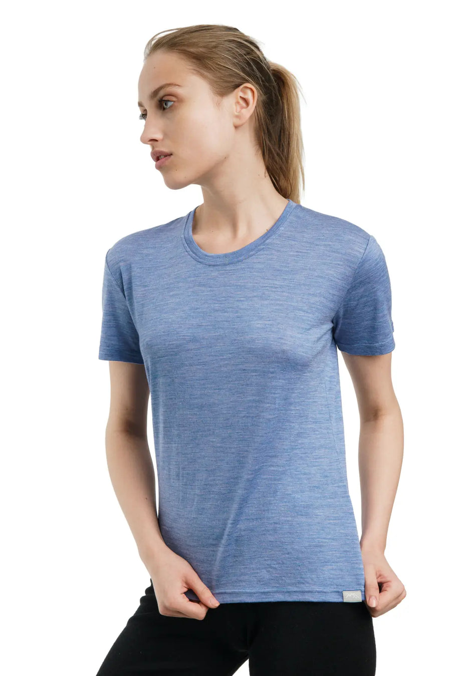 Women's Merino T-shirt 180 Dark Blue | Crewneck