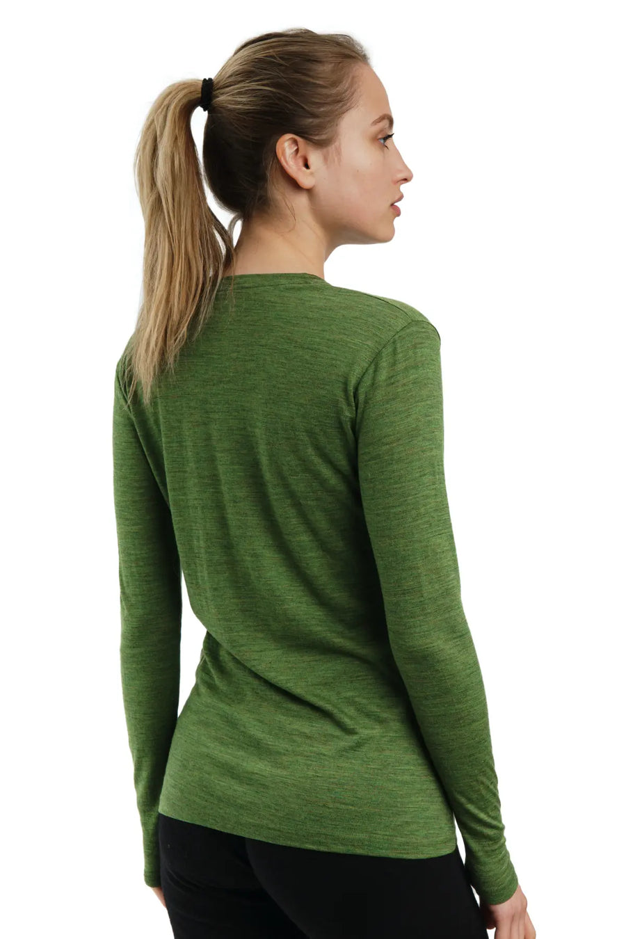 Women's Merino Long Sleeve 165 Green Olive