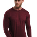 Men's Merino Long Sleeve 165 Burgundy