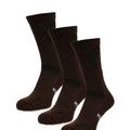 Merino Wool Hiking Socks - (Pack of 3) Brown